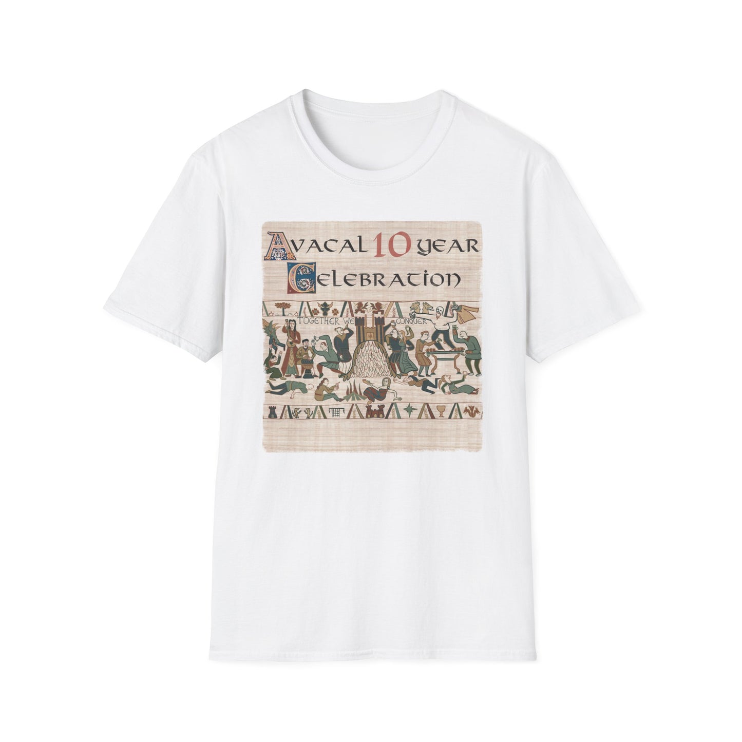 Bayeux Softstyle Avacal 10 Year Celebration Unisex T-Shirt